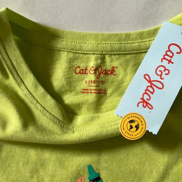 Cat & Jack Girls supplies tarta tee Ligh Green size L‎ - Picture 4 of 7